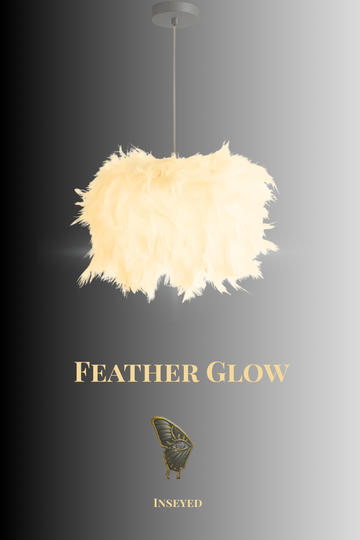 Mini Nordic Feather Pendant Light for Cozy Spaces